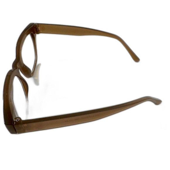 NWOT LOFT Stylish Classic Womens Reading Glasses +2.50 Strength Mink Brown Clear - Picture 8 of 11